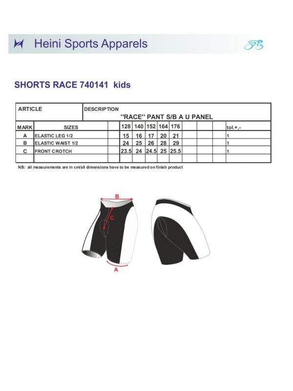 CYCLING SHORTS Jr