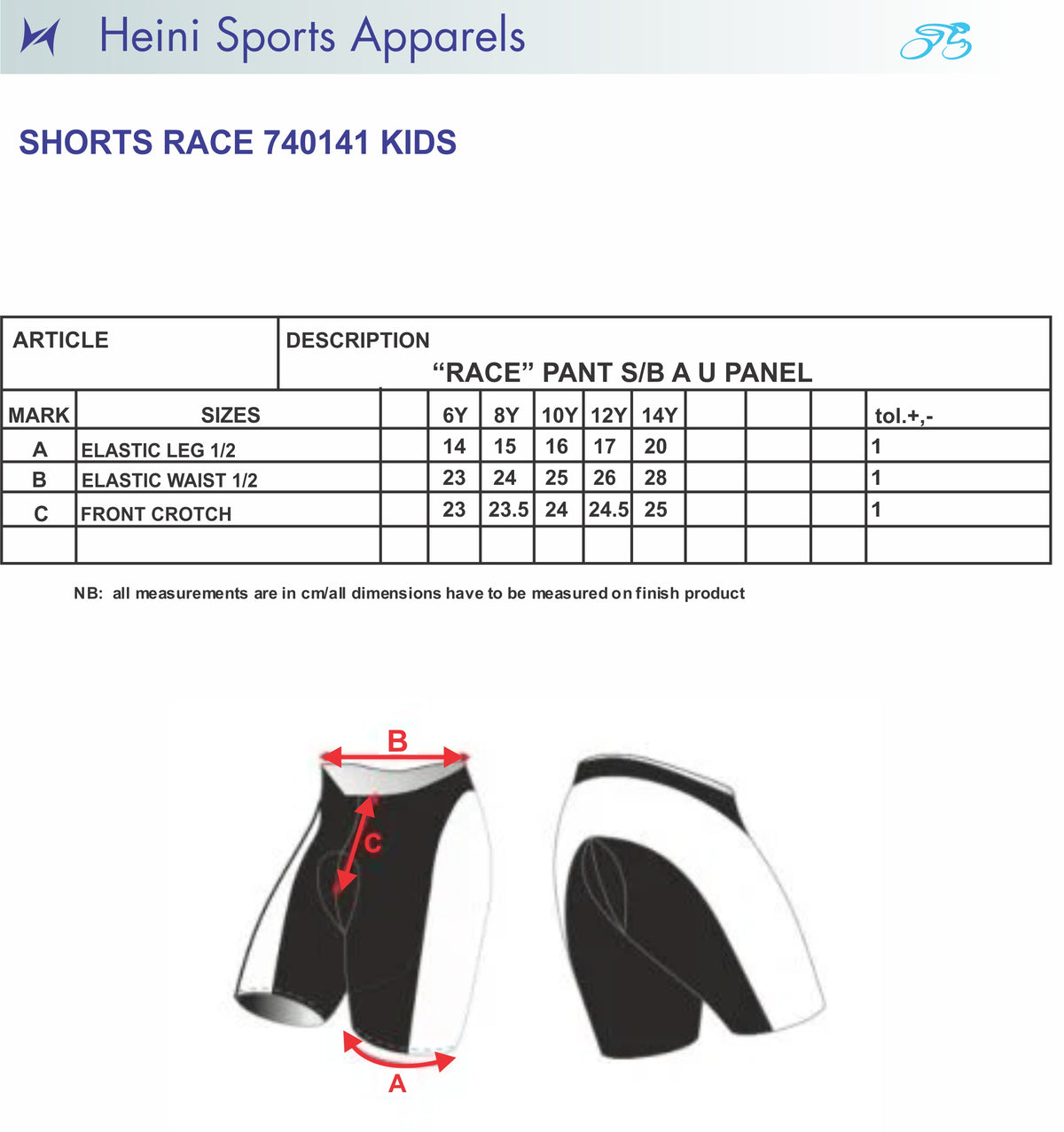 CYCLING SHORTS Jr