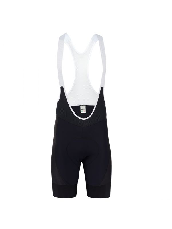 Men's cycling bib shorts with Italian chamois, designed for comfort and performance