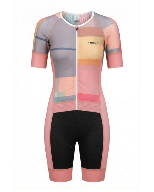 Women’s race-ready tri suit with UV protection and anti-odour finish