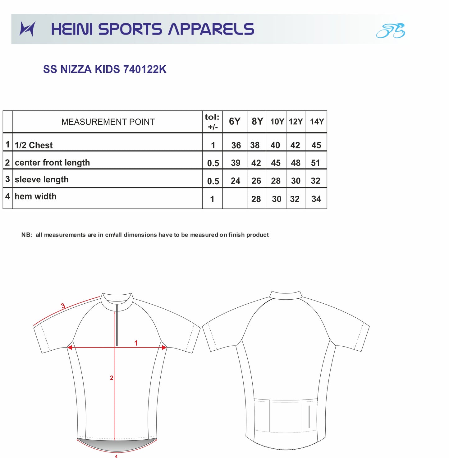 NIZZA KIDS JERSEY 623