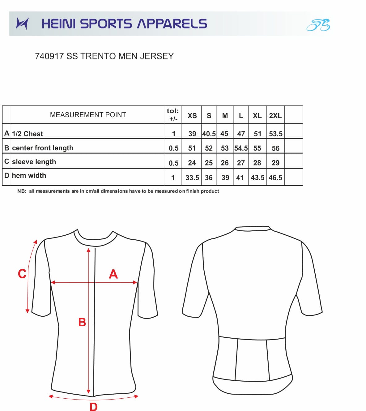 TRENTO MEN JERSEY 642