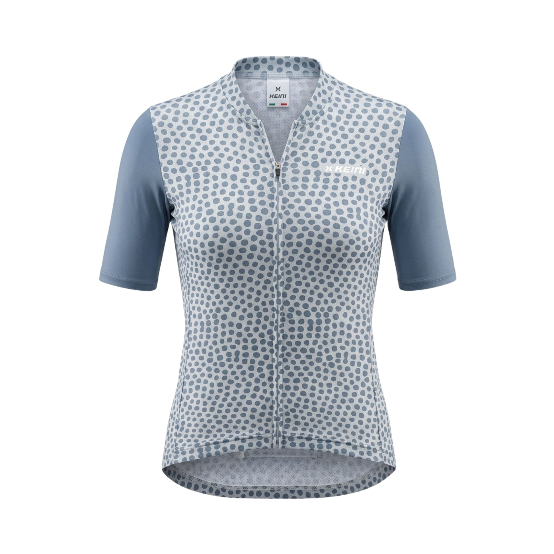 Short-sleeve shirt with a pattern on a white background