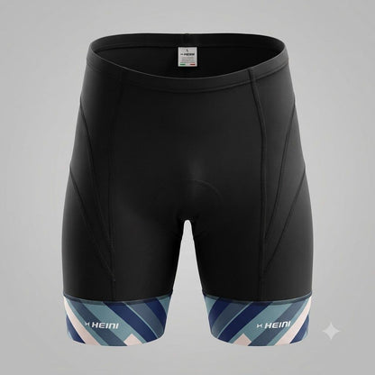 Cycling mens padded shorts with italian fabric 