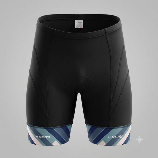 Cycling mens padded shorts with italian fabric 