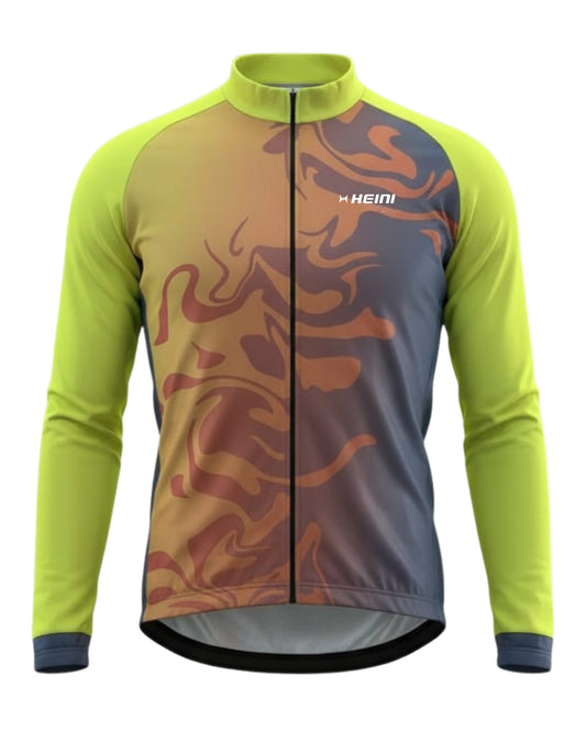 Breathable thermal cycling jersey with comfort fit