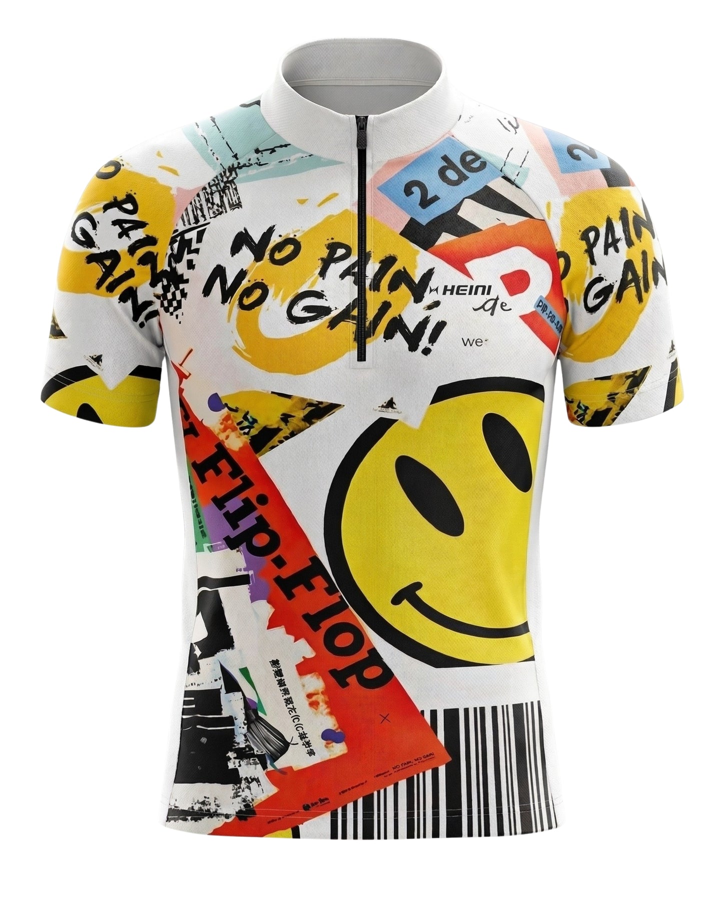 Young cyclist riding a bike wearing a breathable moisture-wicking youth cycling shirt